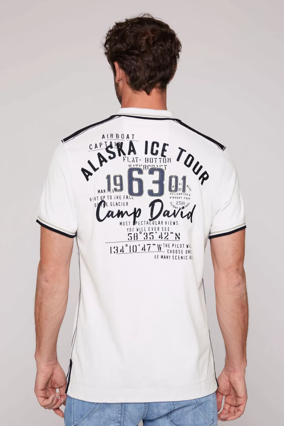 CAMP DAVID Poloshirt, mit Label-Applikationen günstig online kaufen