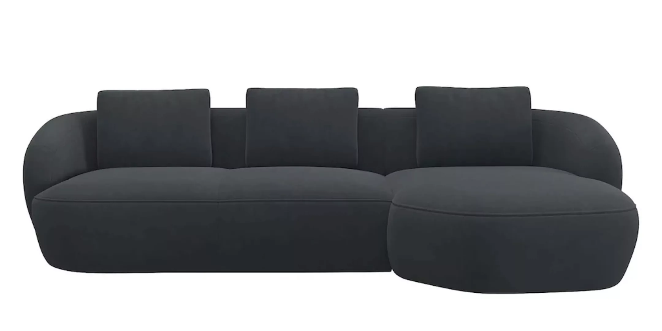 FLEXLUX Wohnlandschaft "Torino, rund, L-Form, Sofa-Ecke mit Recamiere, Long günstig online kaufen