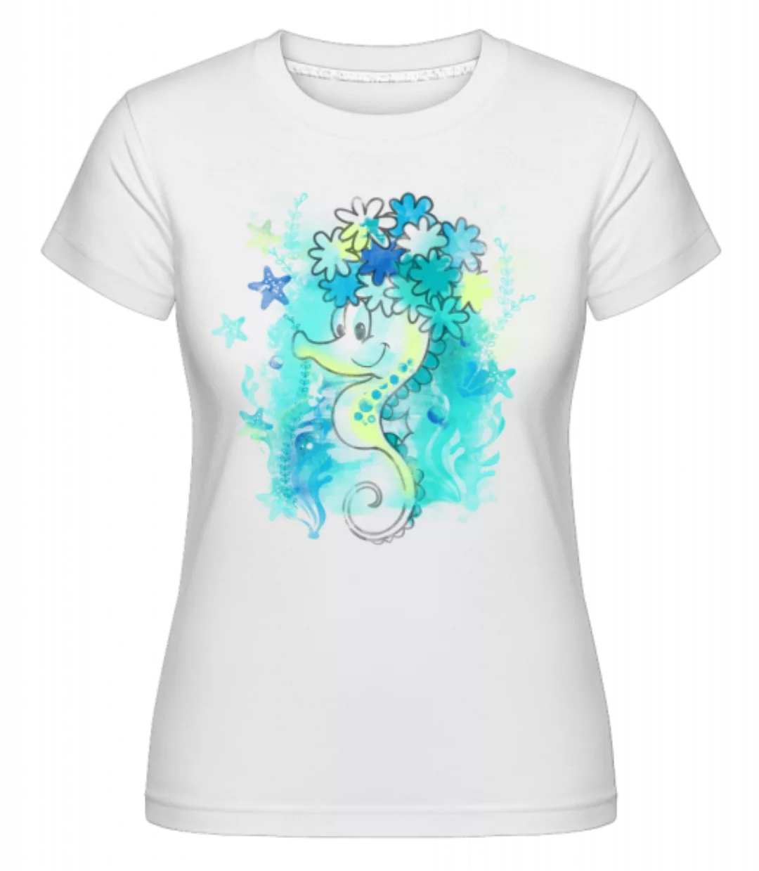 Aquarell Seepferdchen · Shirtinator Frauen T-Shirt günstig online kaufen