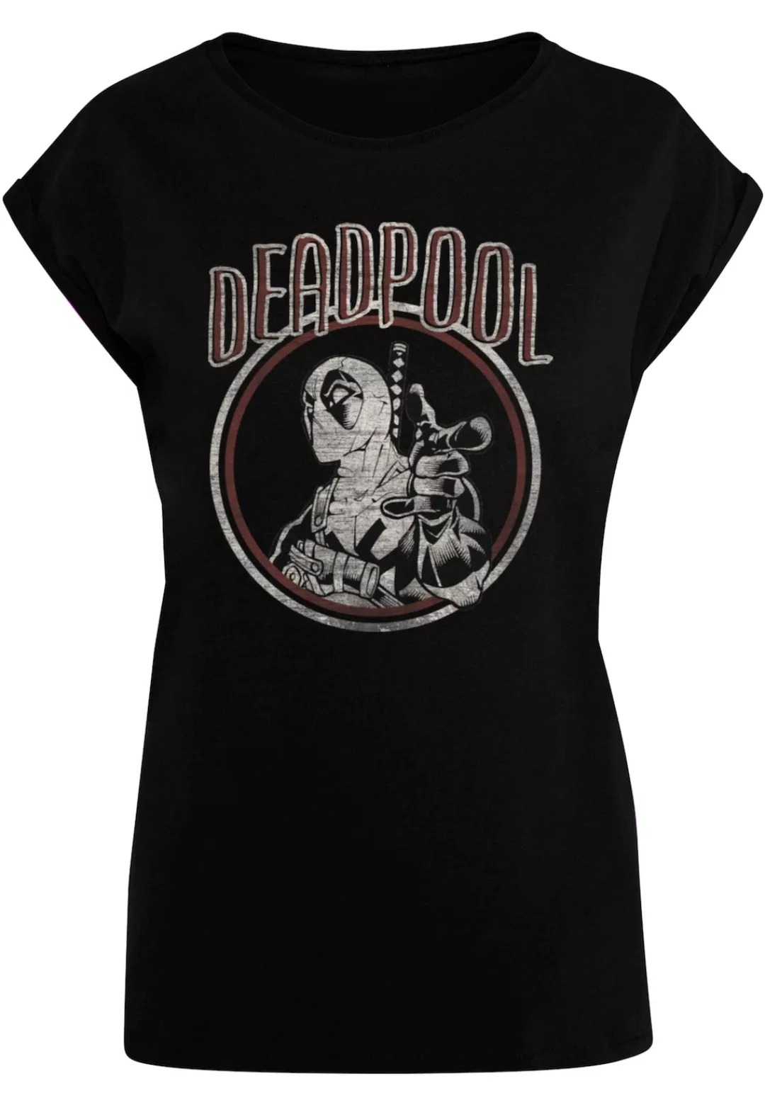 ABSOLUTE CULT T-Shirt "ABSOLUTE CULT Damen Ladies Deadpool - Vintage Circle günstig online kaufen