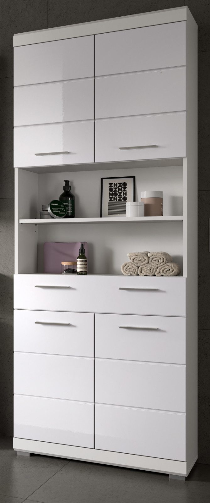Inn.Furn Hochschrank Shawn (Badschrank in weiß günstig online kaufen