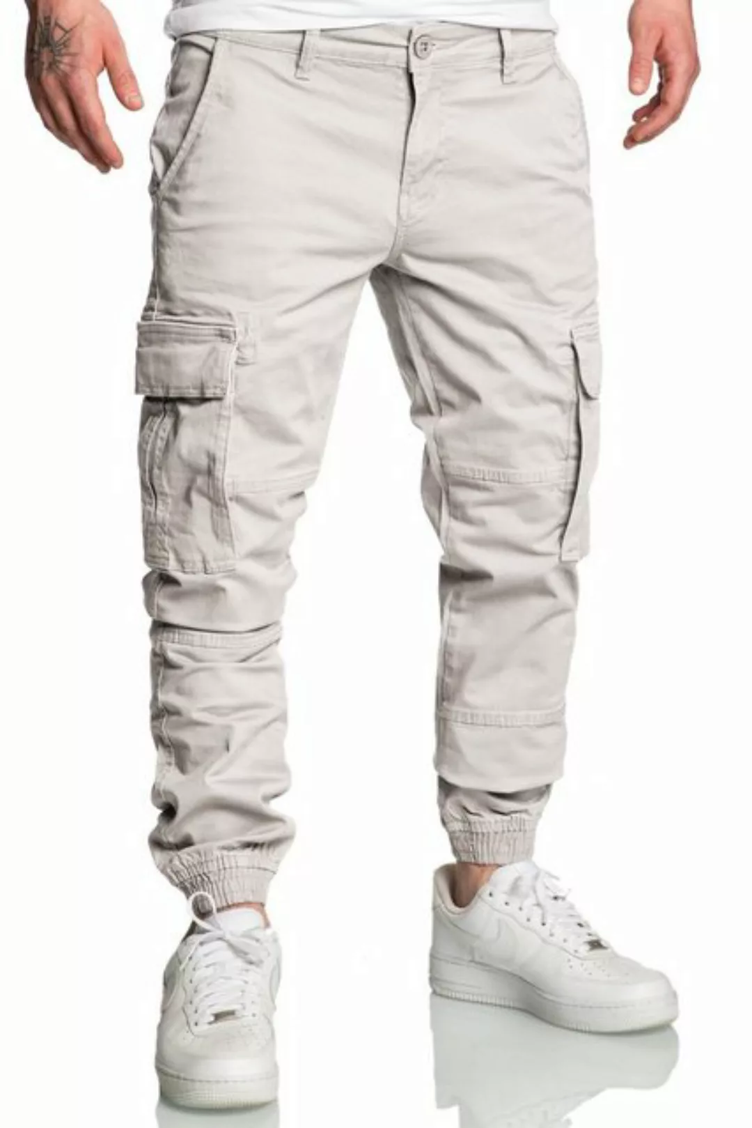 Amaci&Sons Chinohose PLANO Cargo Jogger-Chino Herren Cargo Jogger Chino Jea günstig online kaufen