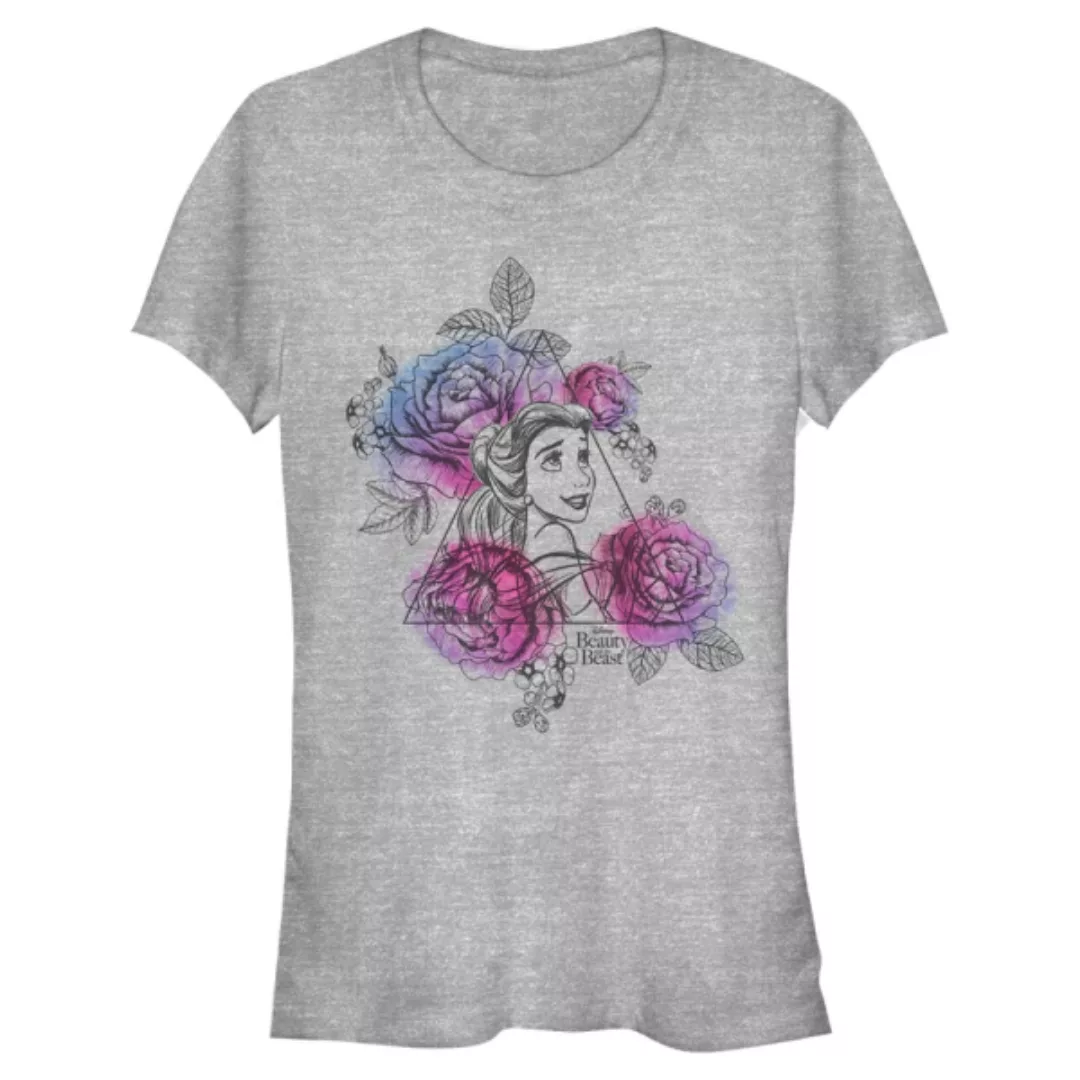 Disney - Die Schöne und das Biest - Belle Roses Triangle - Frauen T-Shirt günstig online kaufen