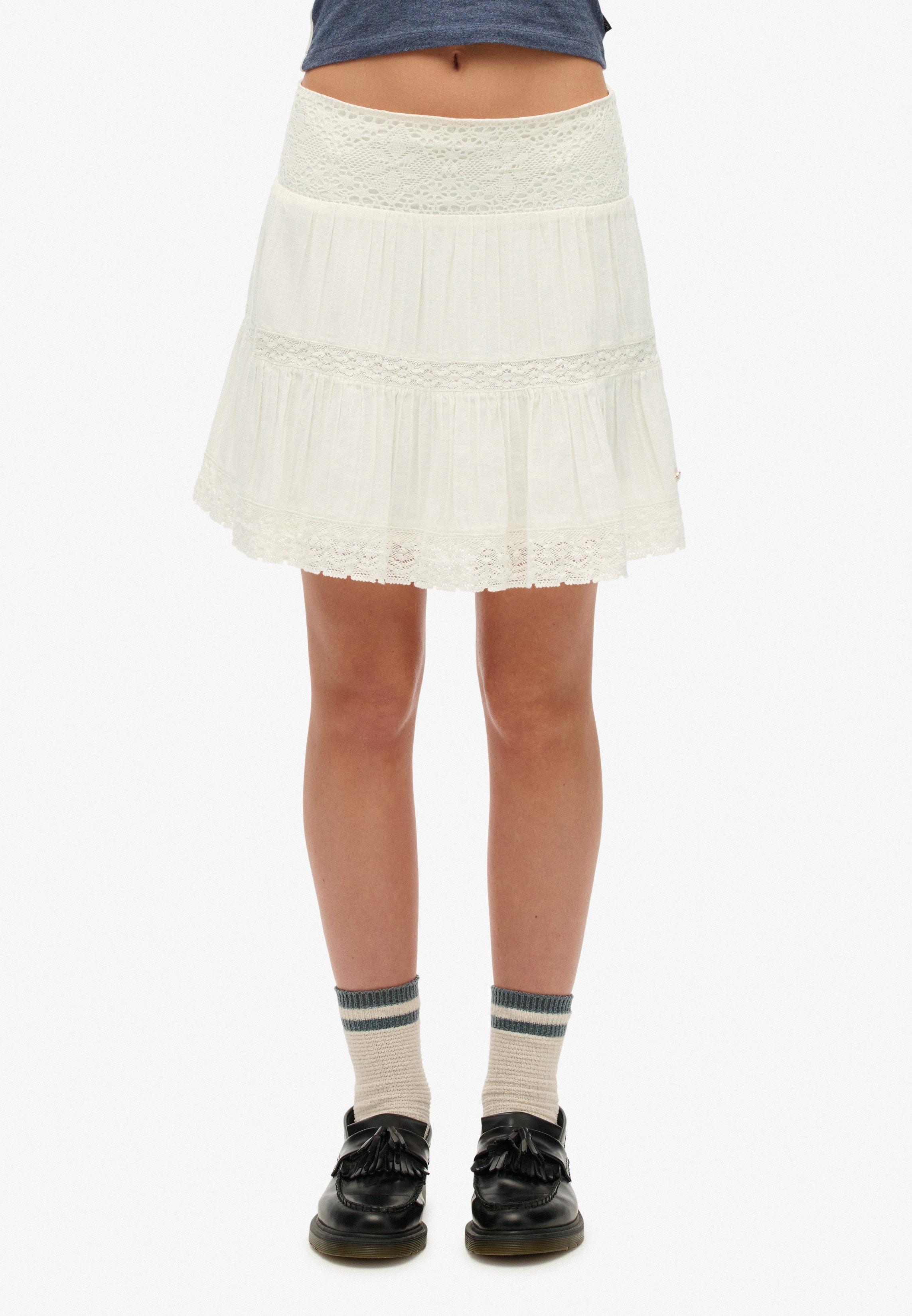 Superdry Minirock "IBIZA LACE MIX MINI SKIRT" günstig online kaufen
