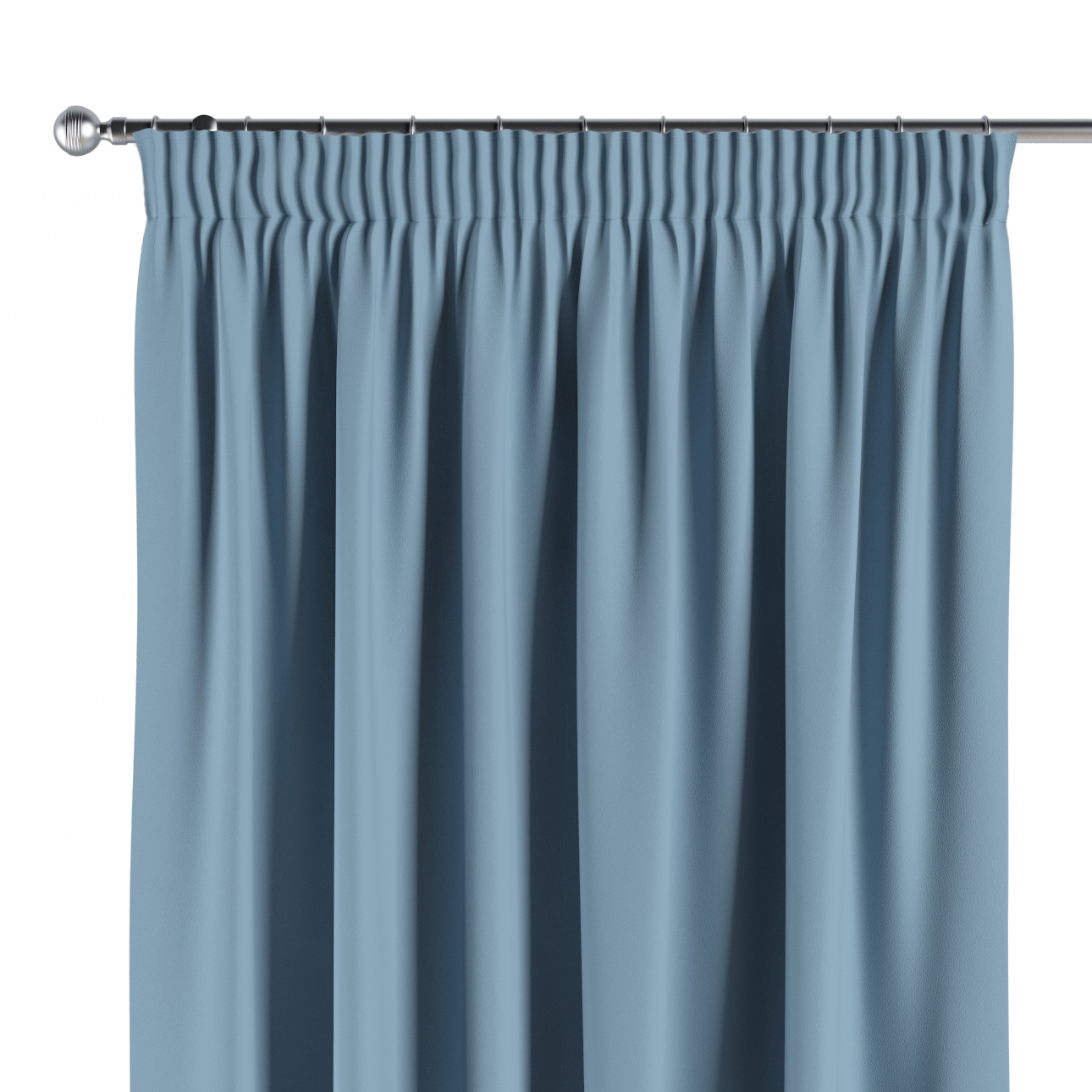 Vorhang mit Kräuselband, blau, Blackout (verdunkelnd) (269-08) günstig online kaufen
