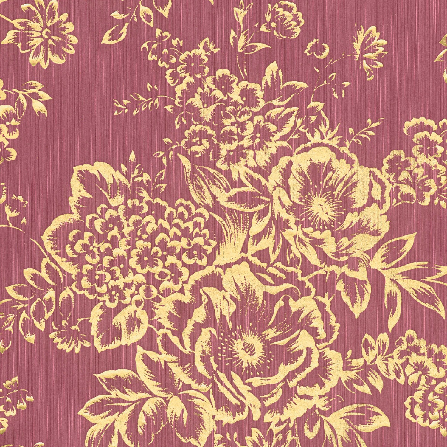 Tadessi Tapete Blumen Florentin M1 No 2168 Vliestapete Gold Rot Floral Abst günstig online kaufen