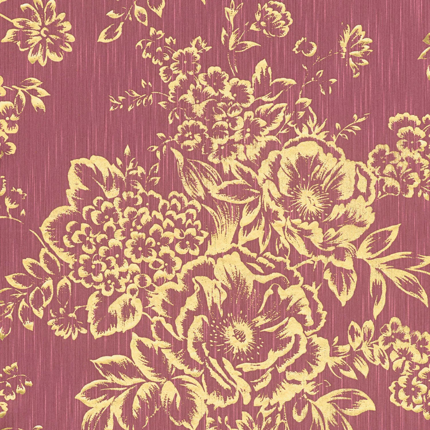 Tadessi Tapete Blumen Florentin M1 No 2168 Vliestapete Gold Rot Floral Abst günstig online kaufen