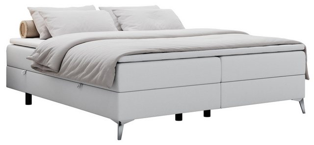 MKS MÖBEL Boxspringbett LESS, Doppelbett mit Multipocket-Matratze, Topper u günstig online kaufen