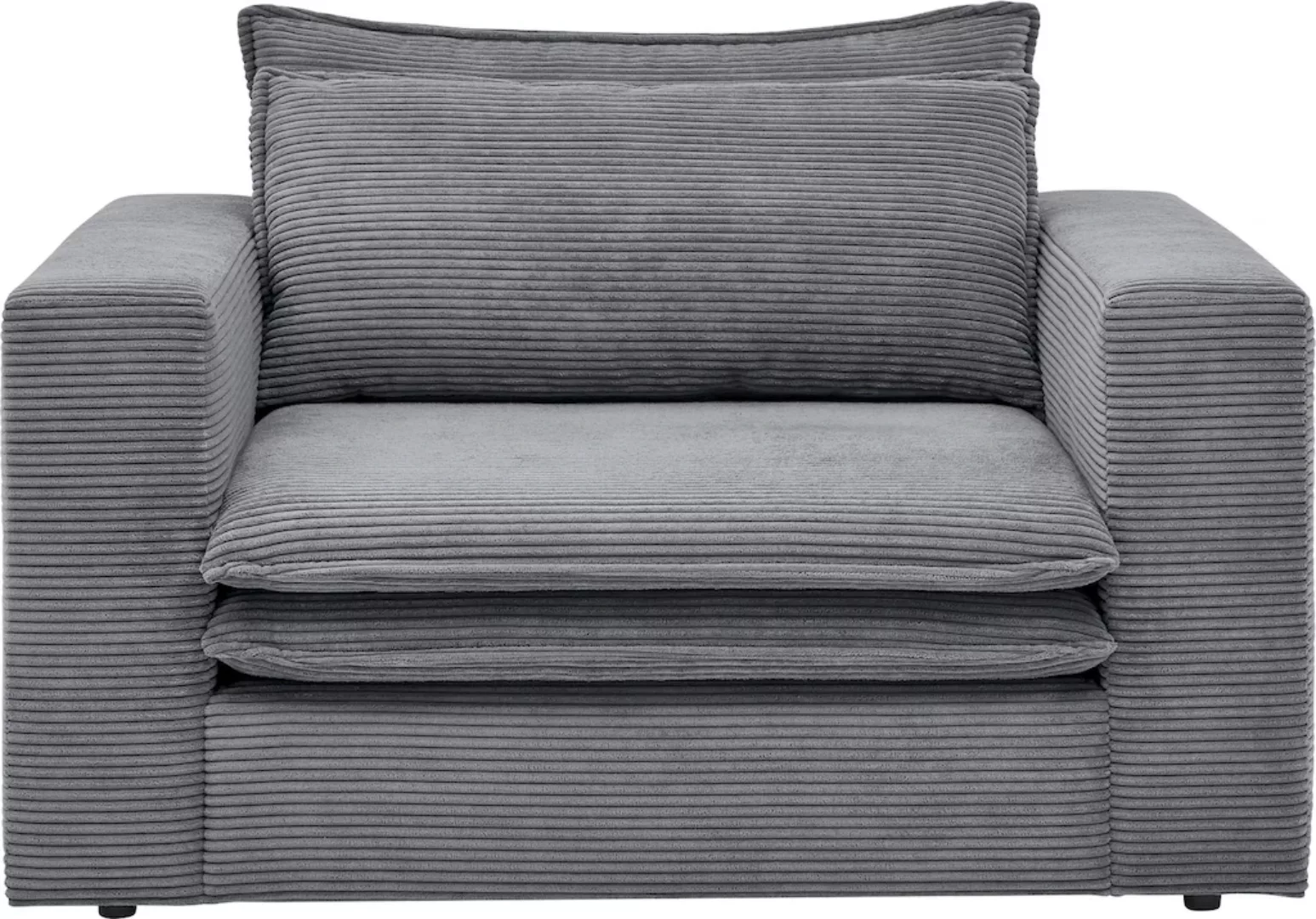 Places of Style Loveseat "PIAGGE", Hochwertiger Cord, trendiger Loveseat günstig online kaufen