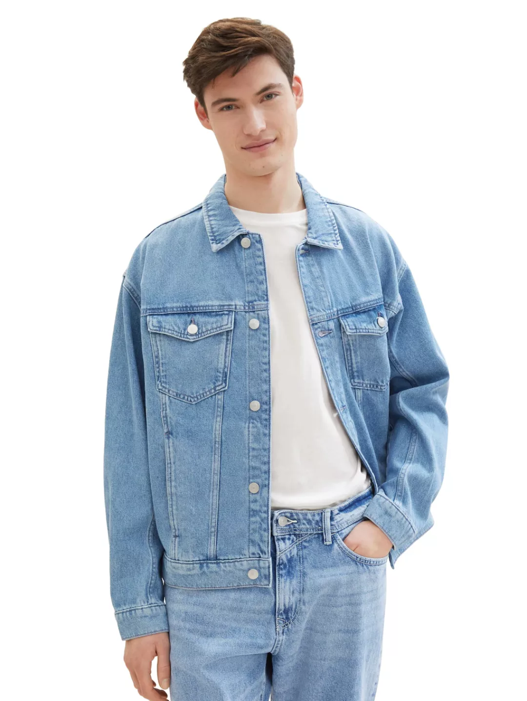 TOM TAILOR Denim Jeansjacke mit Knopfleiste günstig online kaufen