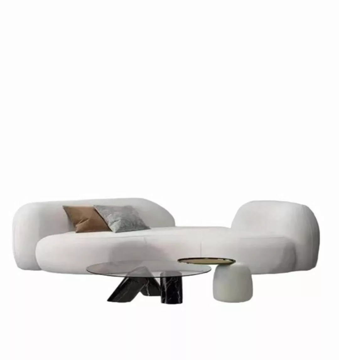 JVmoebel 3-Sitzer Modern Sofa 3 Sitzer Weiß Hochwertig Sofas Design Textil günstig online kaufen