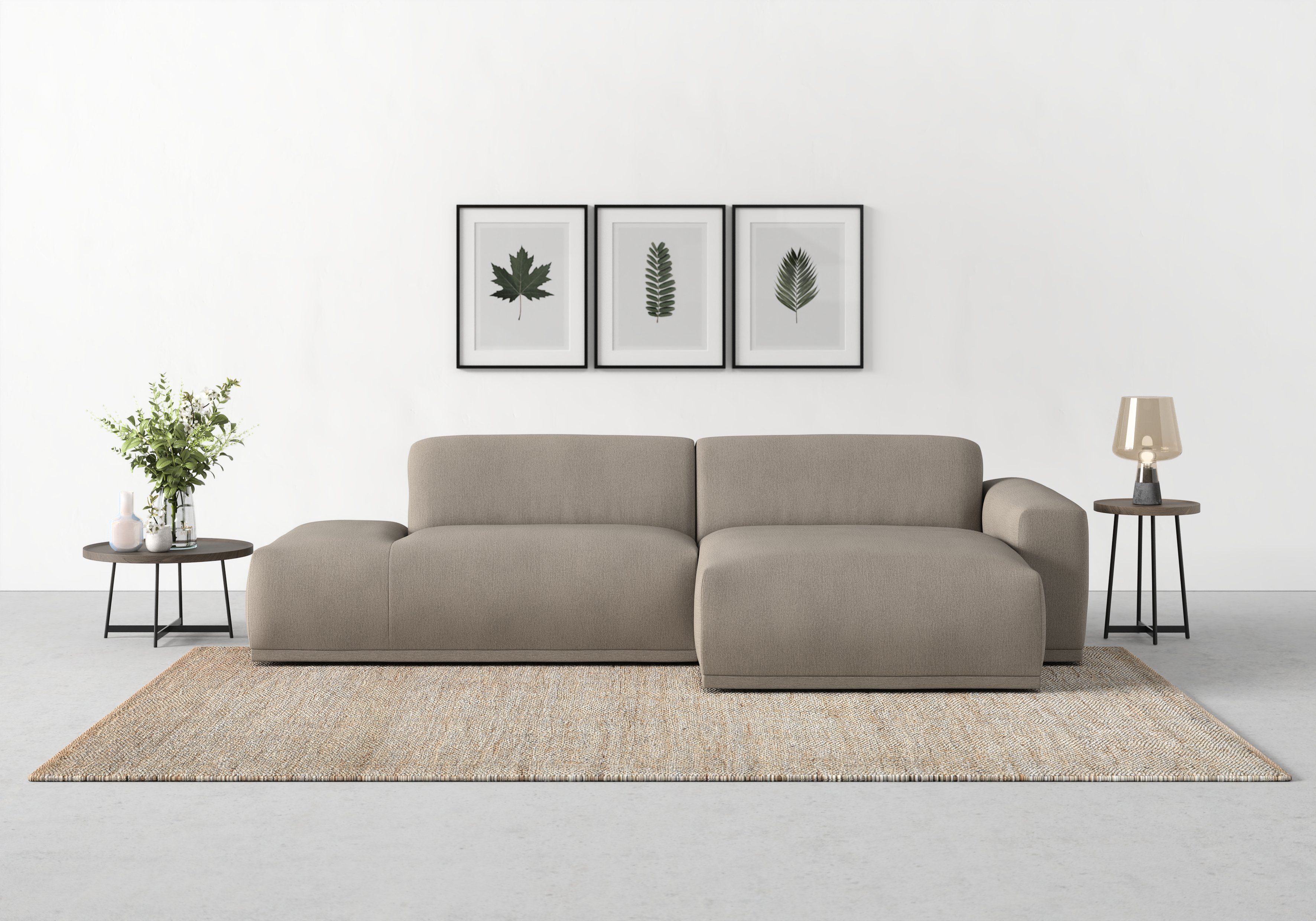 TRENDMANUFAKTUR Ecksofa Braga, aus 2 Teilen, moderner Cord-Stoff günstig online kaufen