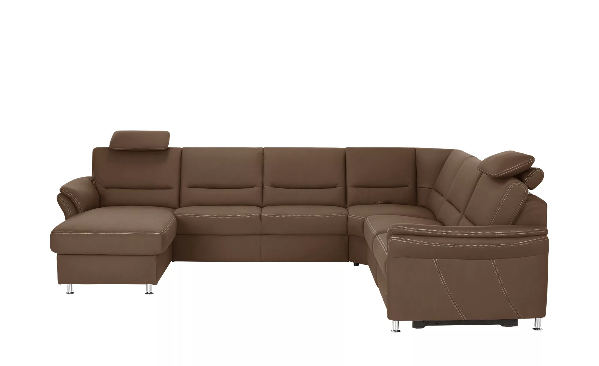 meinSofa Wohnlandschaft   Donald  ¦ braun ¦ Maße (cm): B: 330 H: 89 T: 262. günstig online kaufen