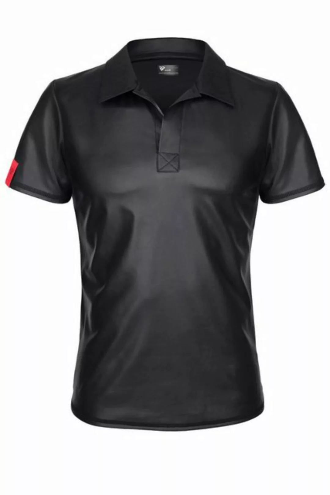 Regnes Fetish Planet Poloshirt Wetlook-Shirt Rmano Poloshirt Slim-Fit Herre günstig online kaufen