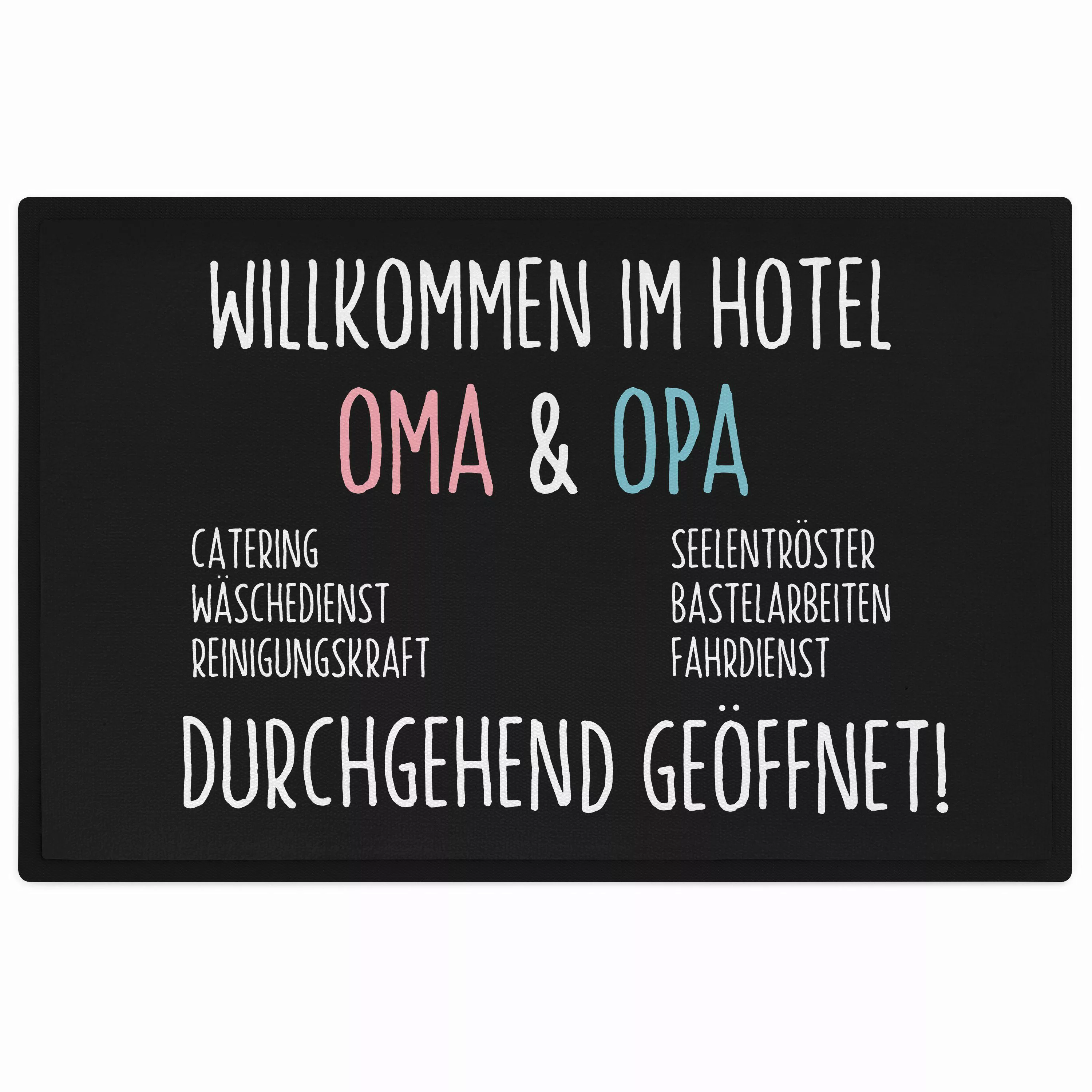 Trendation Fußmatte Willkommen Hotel Oma und günstig online kaufen