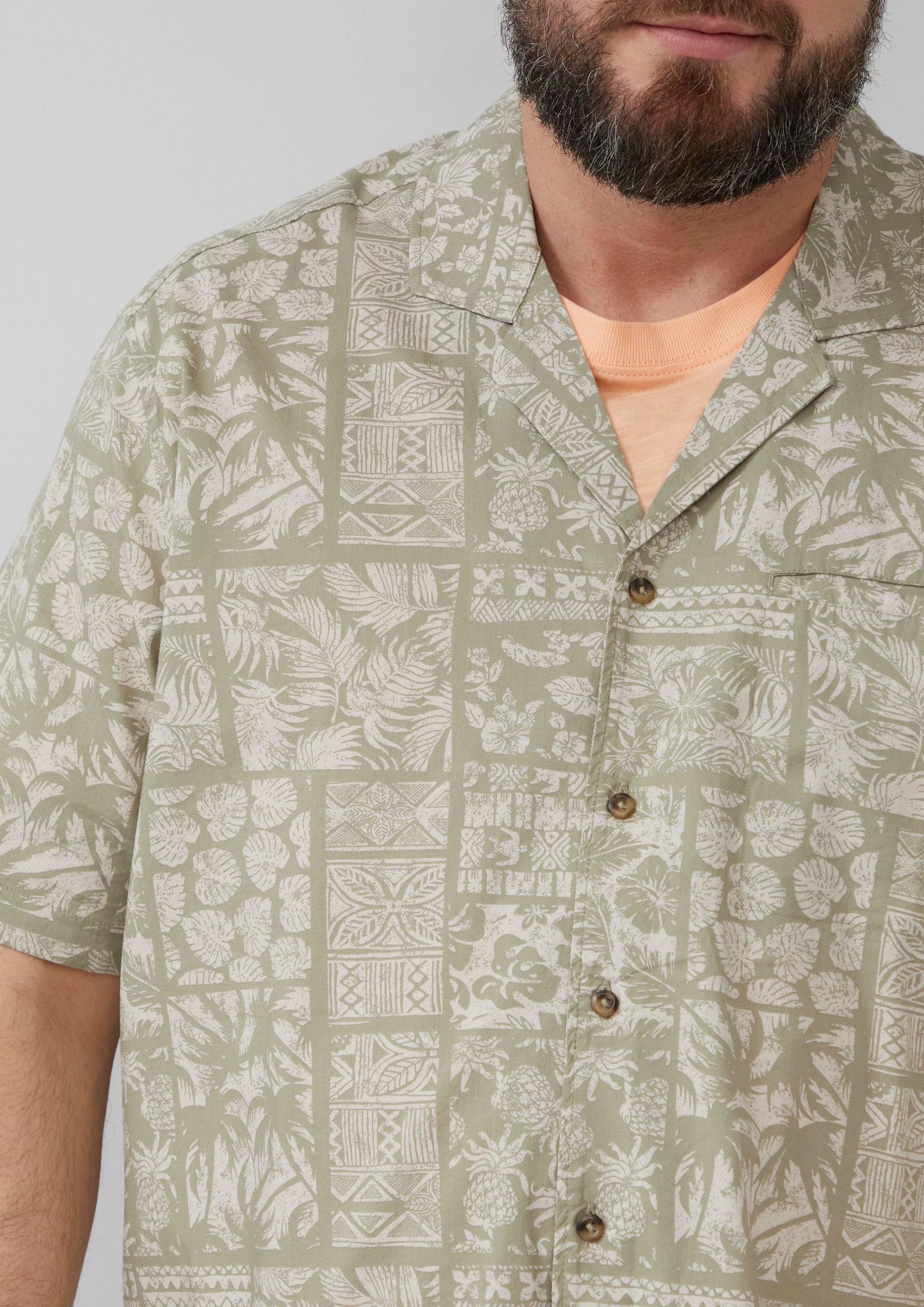 s.Oliver Kurzarmhemd Resort Fit: Kurzarmhemd aus günstig online kaufen