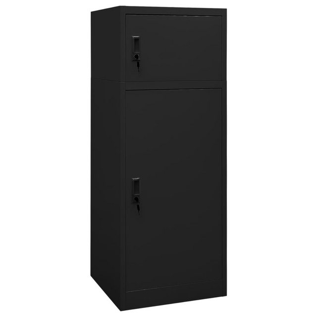 vidaXL Aktenschrank Sattelschrank Schwarz 53x53x140 cm Stahl günstig online kaufen