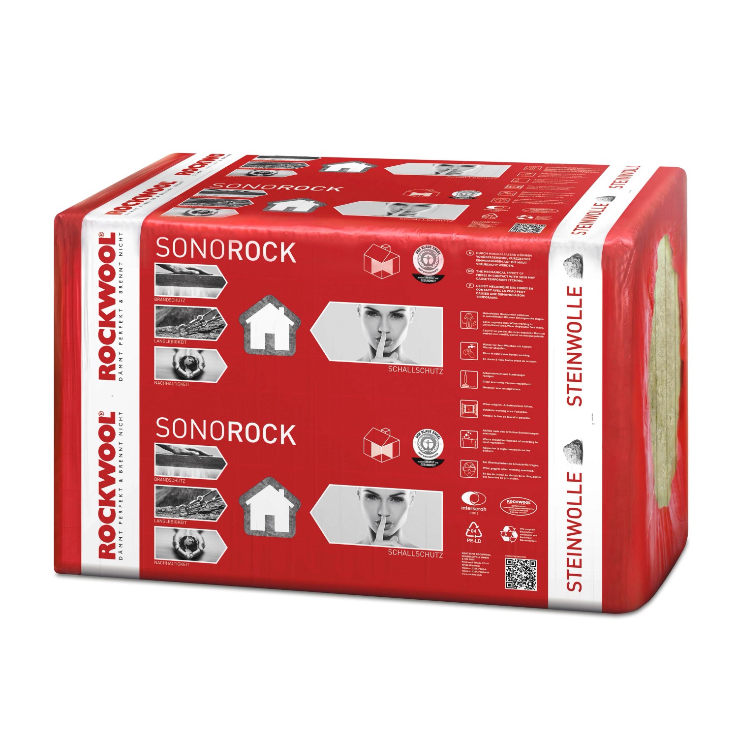 Rockwool Trennwandplatte Sonorock WLG 040 100 mm Steinwolle günstig online kaufen