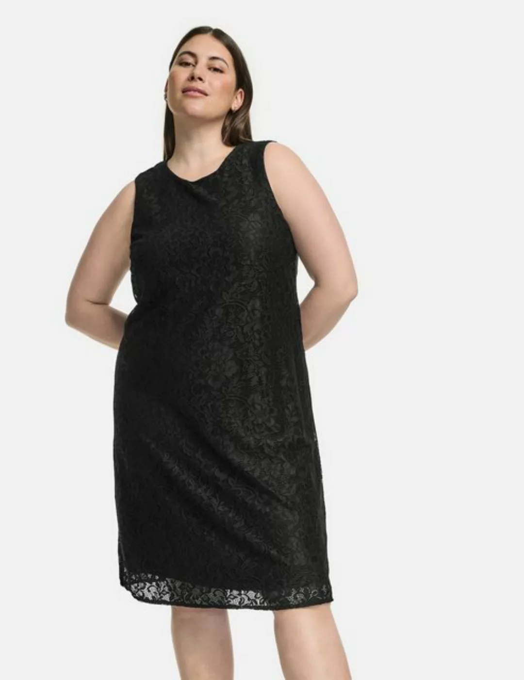 Samoon Minikleid Ärmelloses Spitzenkleid mit Stretchkomfort günstig online kaufen
