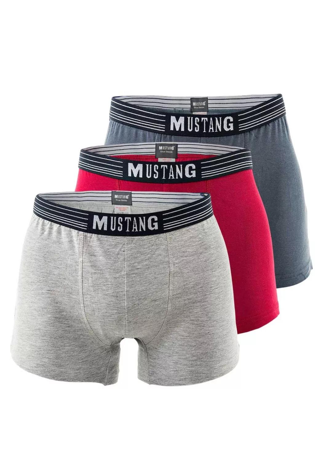 MUSTANG Boxershorts "Boxershort Retroshorts True Denim 3er Pack 3er Pack" günstig online kaufen