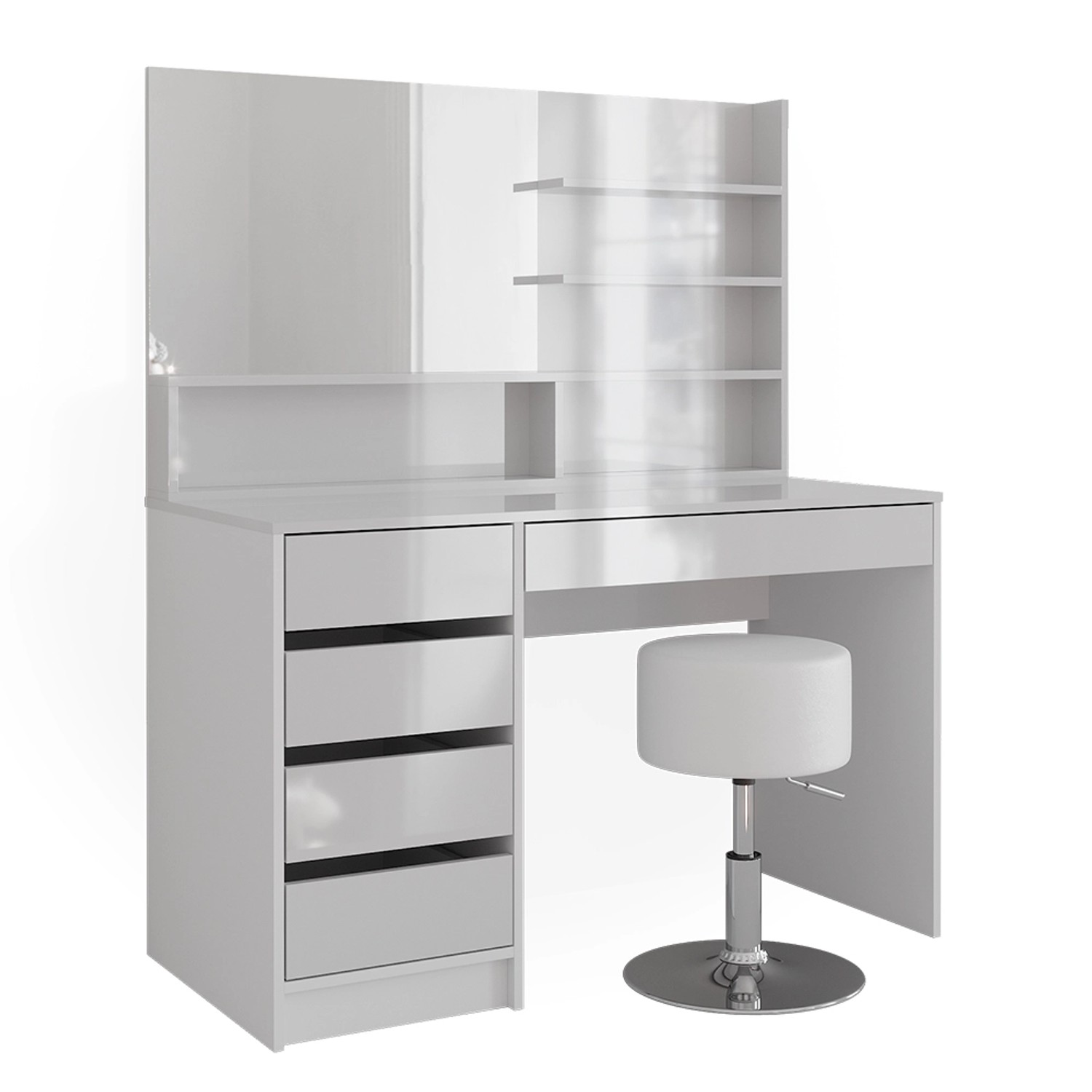 Vicco Schminktisch Sherry Weiß 55 cm mit Hocker günstig online kaufen