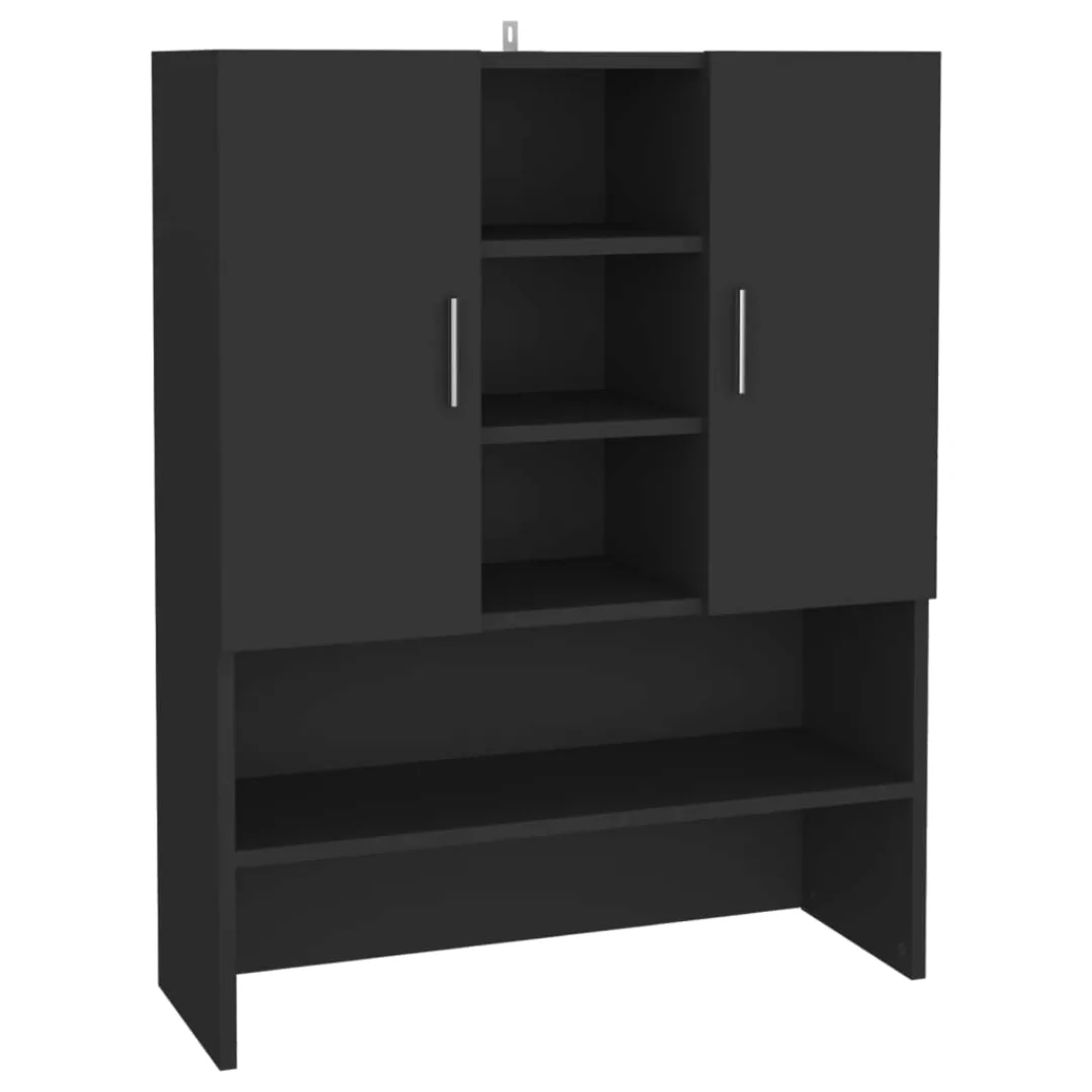 Waschmaschinenschrank Schwarz 70,5x25,5x90 Cm günstig online kaufen