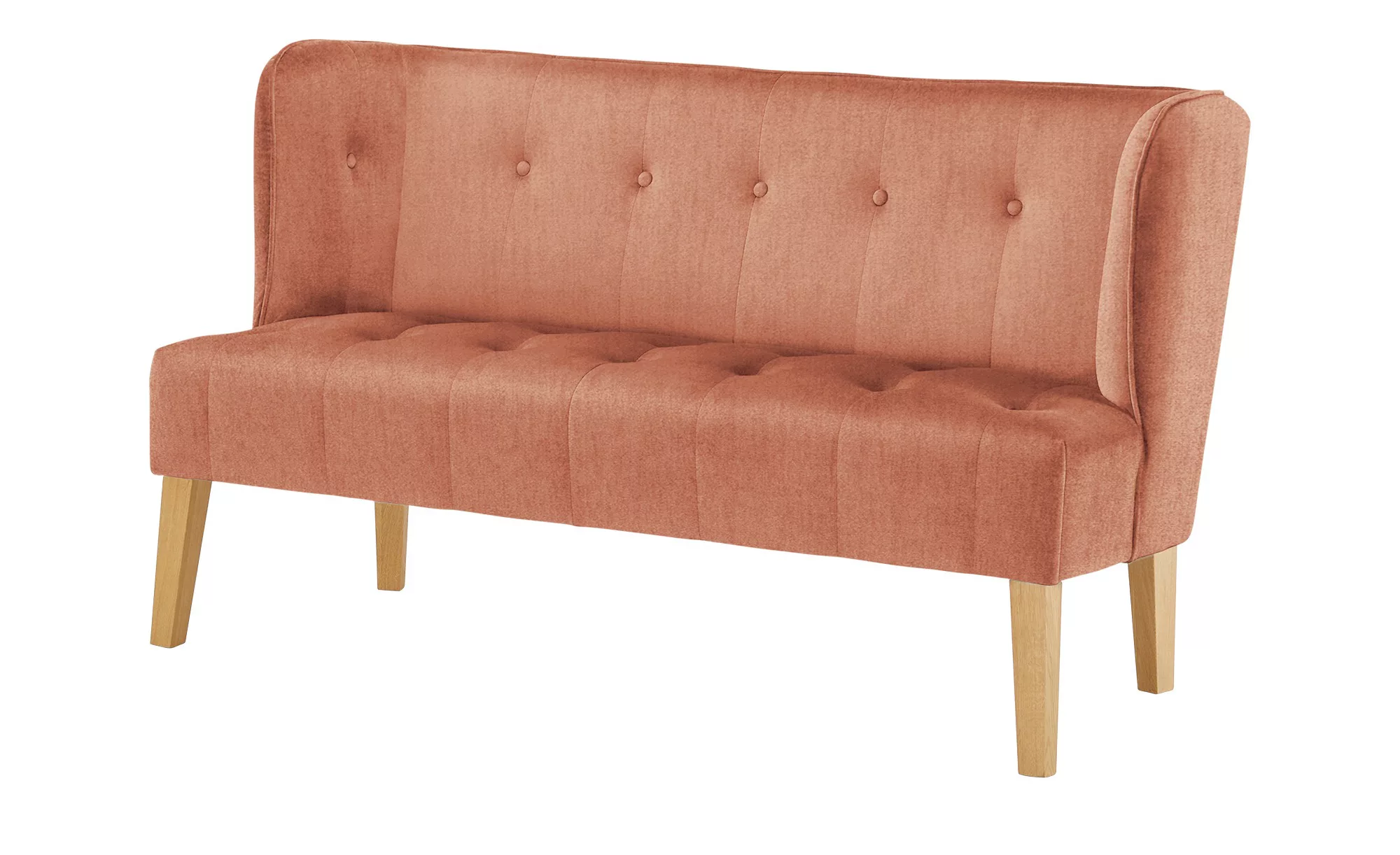 switch Küchensofa Samt  Bella - orange - 158 cm - 90 cm - 69 cm - Bänke > E günstig online kaufen