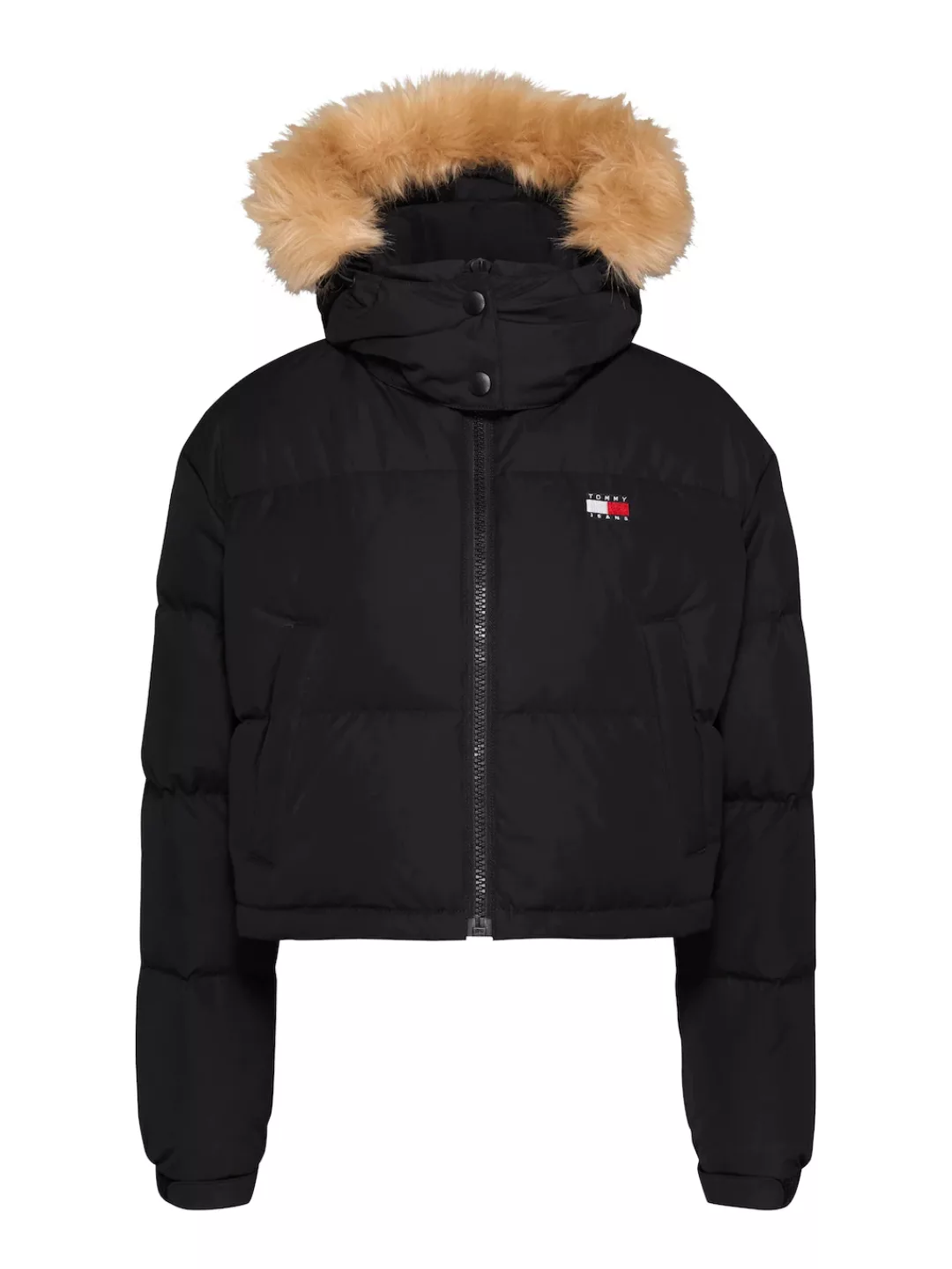 Tommy Jeans Steppjacke "TJW CRP ALASKA FAUX FUR HOOD", mit Kapuze, mit Fell günstig online kaufen