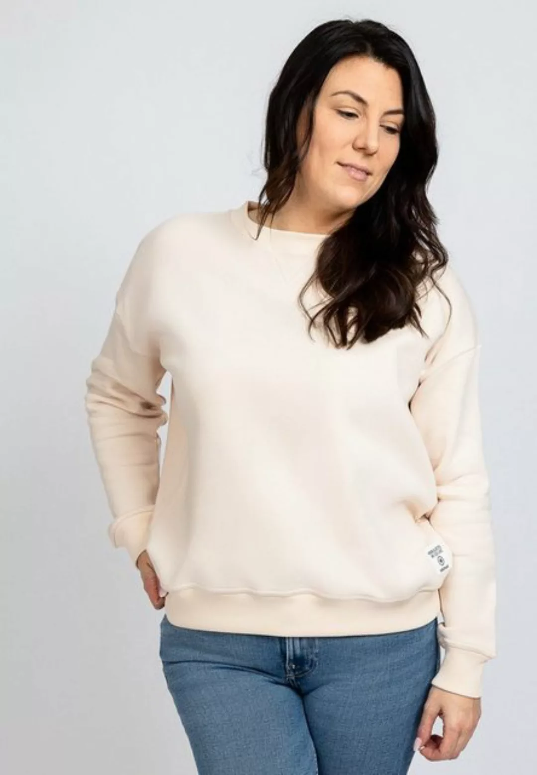 salzhaut Rundhalspullover Damen Pullover Tüt - Sweatshirt Pulli mit Schrift günstig online kaufen