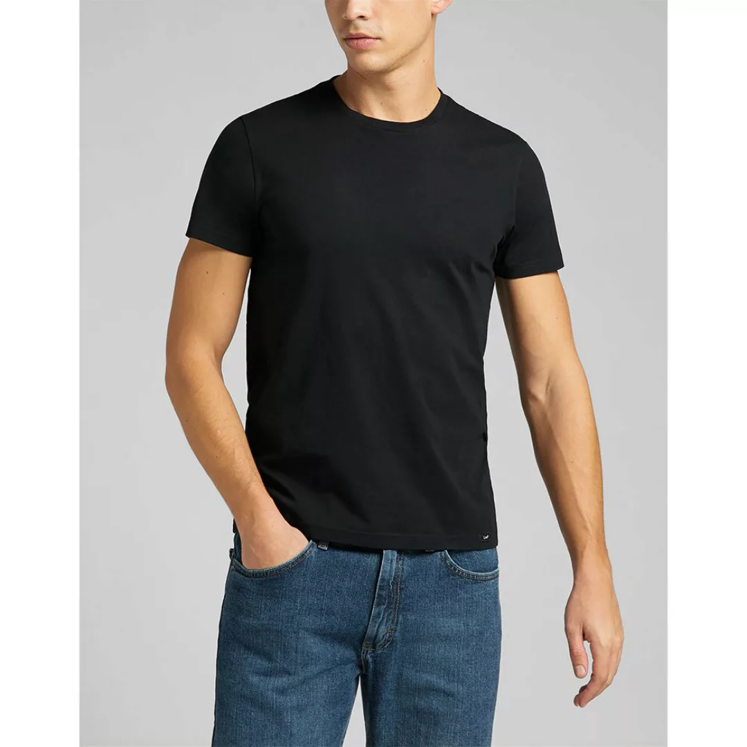 Lee 2 Units Kurzärmeliges T-shirt XL Black günstig online kaufen