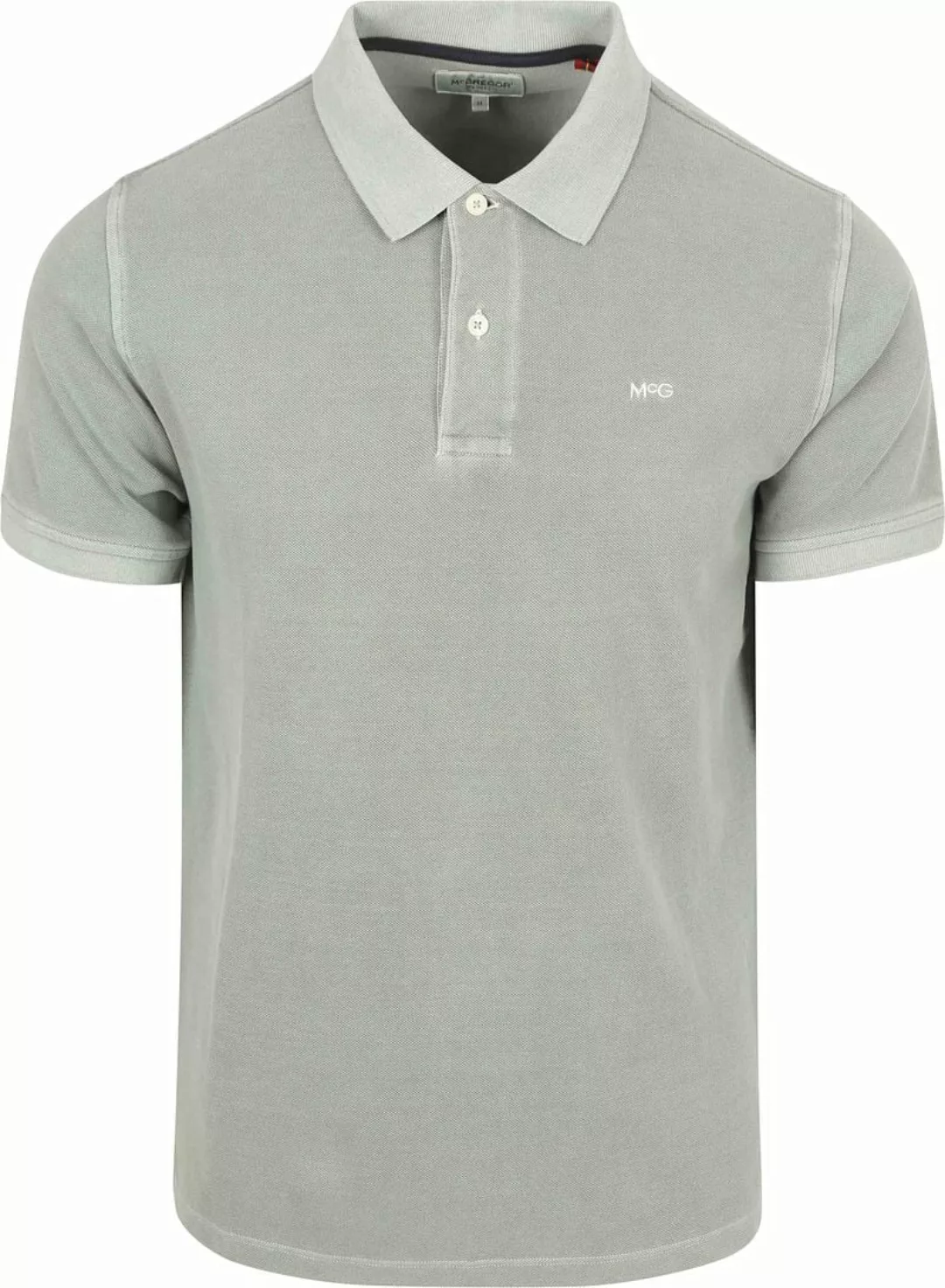 McGregor Piqué Poloshirt Grau Grün - Größe L günstig online kaufen