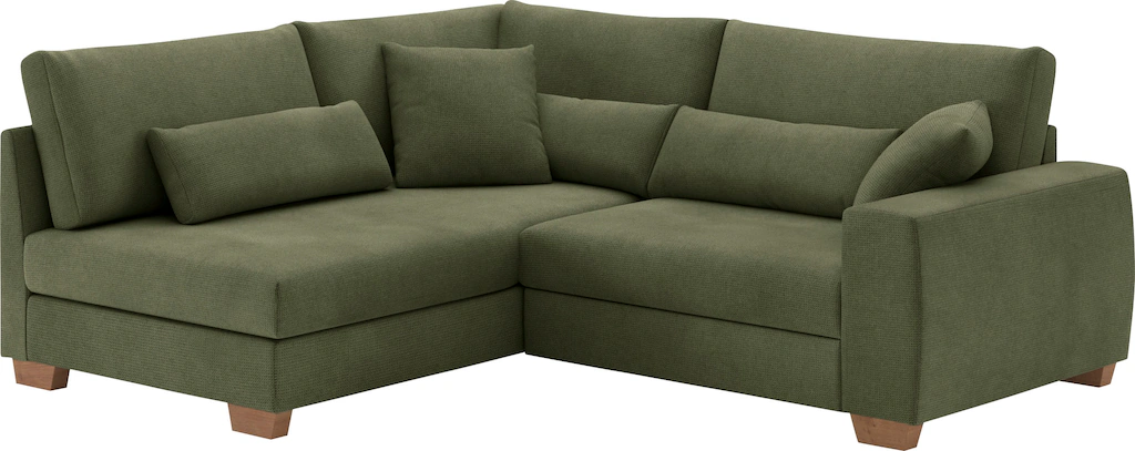 Mr. Couch Ecksofa "Helena L-Form", Mit Federkern, wahlweise mit Bettfunktio günstig online kaufen