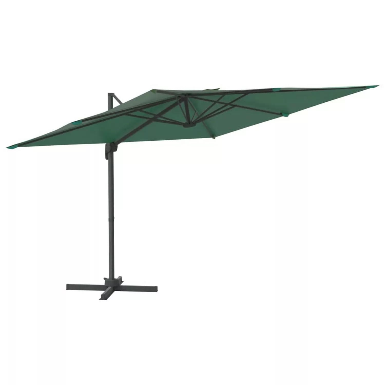 furnicato Ampelschirm mit Aluminium-Mast Grün 300x300 cm günstig online kaufen