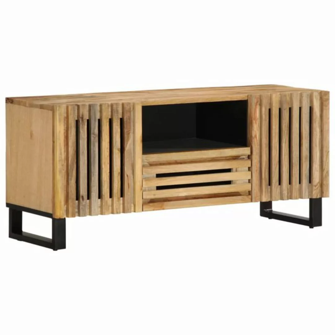 vidaXL TV-Schrank TV-Schrank 100x34x46 cm Raues Massives holz (1-St) günstig online kaufen