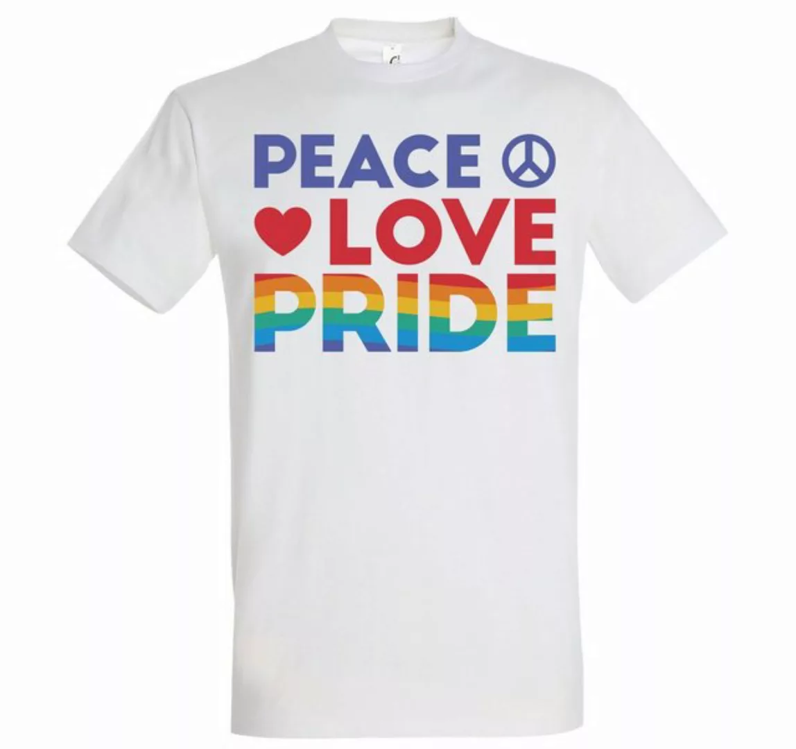 Youth Designz T-Shirt Peace Love Pride Herren T-Shirt mit Trendigem Frontdr günstig online kaufen