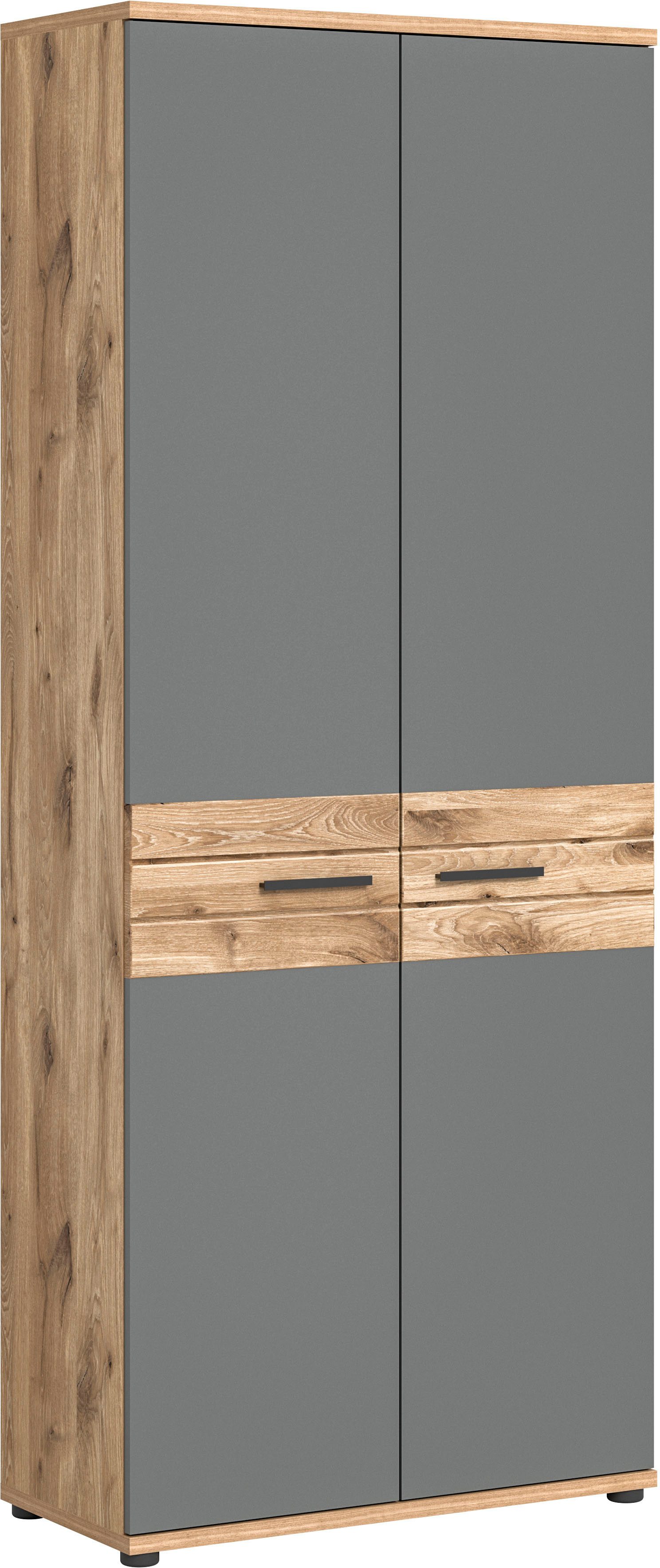 INOSIGN Aktenschrank "Riga, Breite 80cm, in Nox Oak Nachbildung und Basalt günstig online kaufen