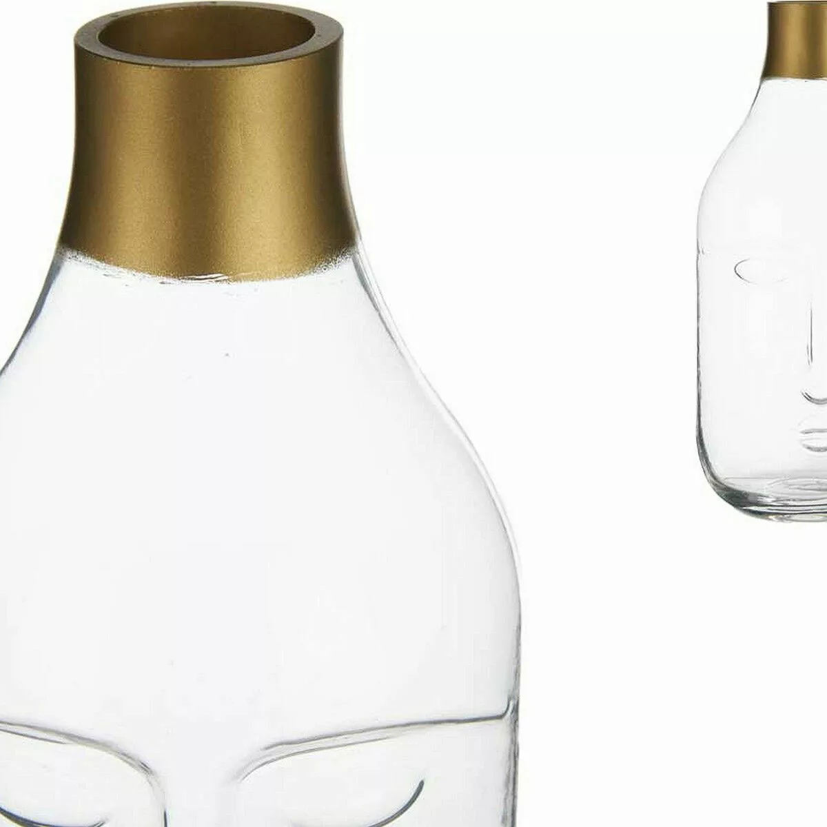 Vase Gesicht Durchsichtig Glas (11 X 24,5 X 12 Cm) günstig online kaufen