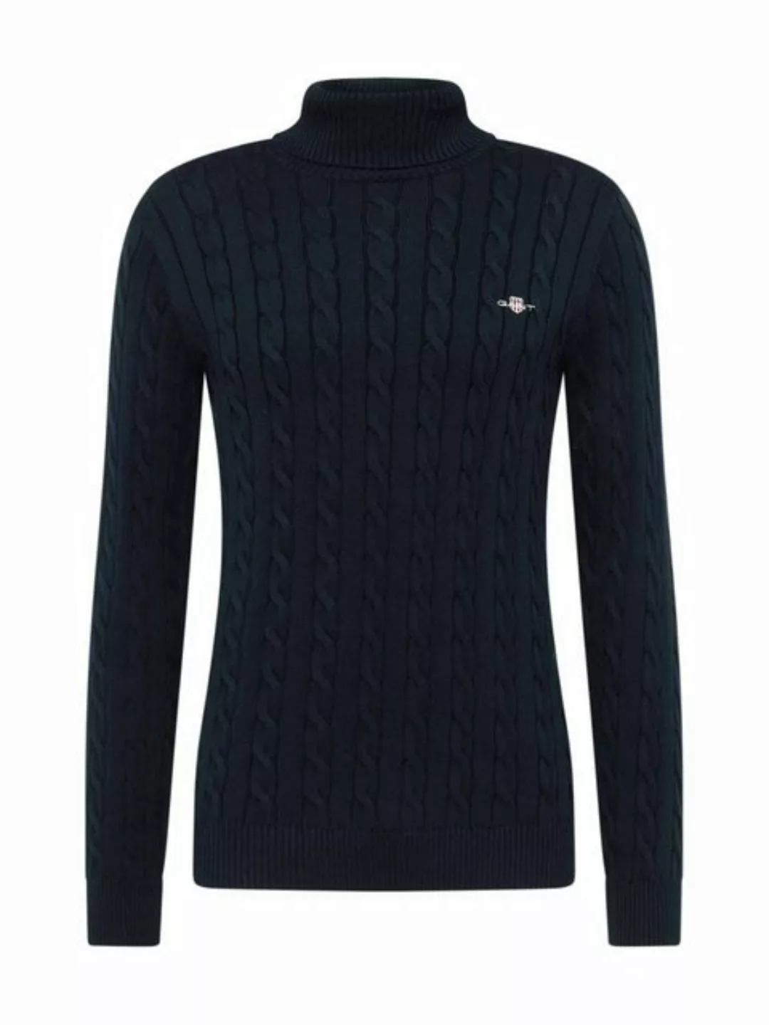 Gant Rollkragenpullover Zopfstrick Rollkragenpullover aus Baumwolle günstig online kaufen