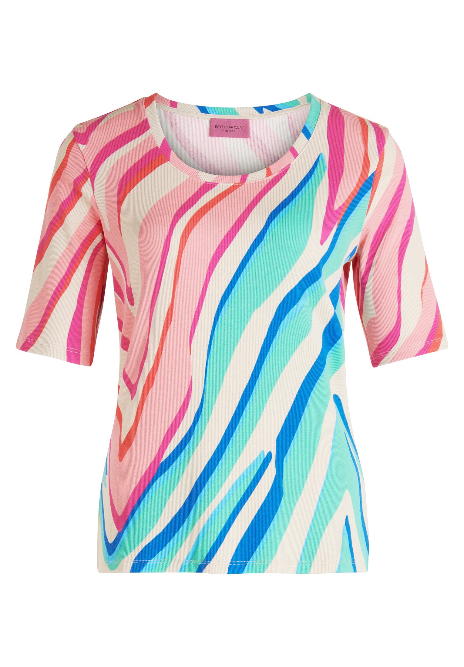 Betty Barclay Kurzarmshirt "Betty Barclay Damen Basic Shirt mit Print", (1 günstig online kaufen