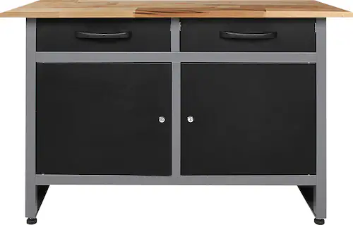 ONDIS24 Werkbank »Werner«, (Set), höhenverstellbar, ca. 120x60x85 cm günstig online kaufen