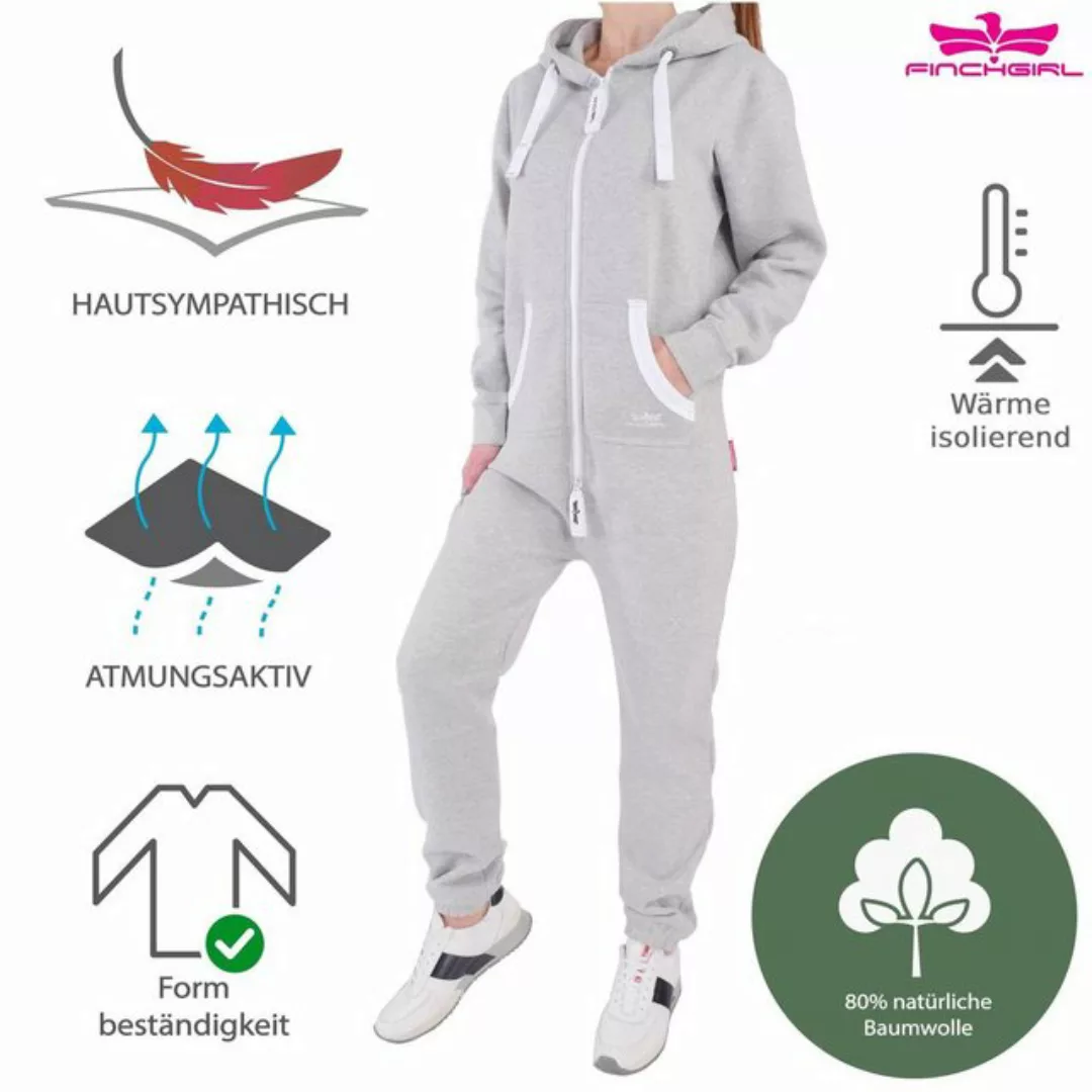 Finchgirl Jumpsuit FG18R Damen Jumpsuit Jogger Jogging Anzug Trainingsanzug günstig online kaufen