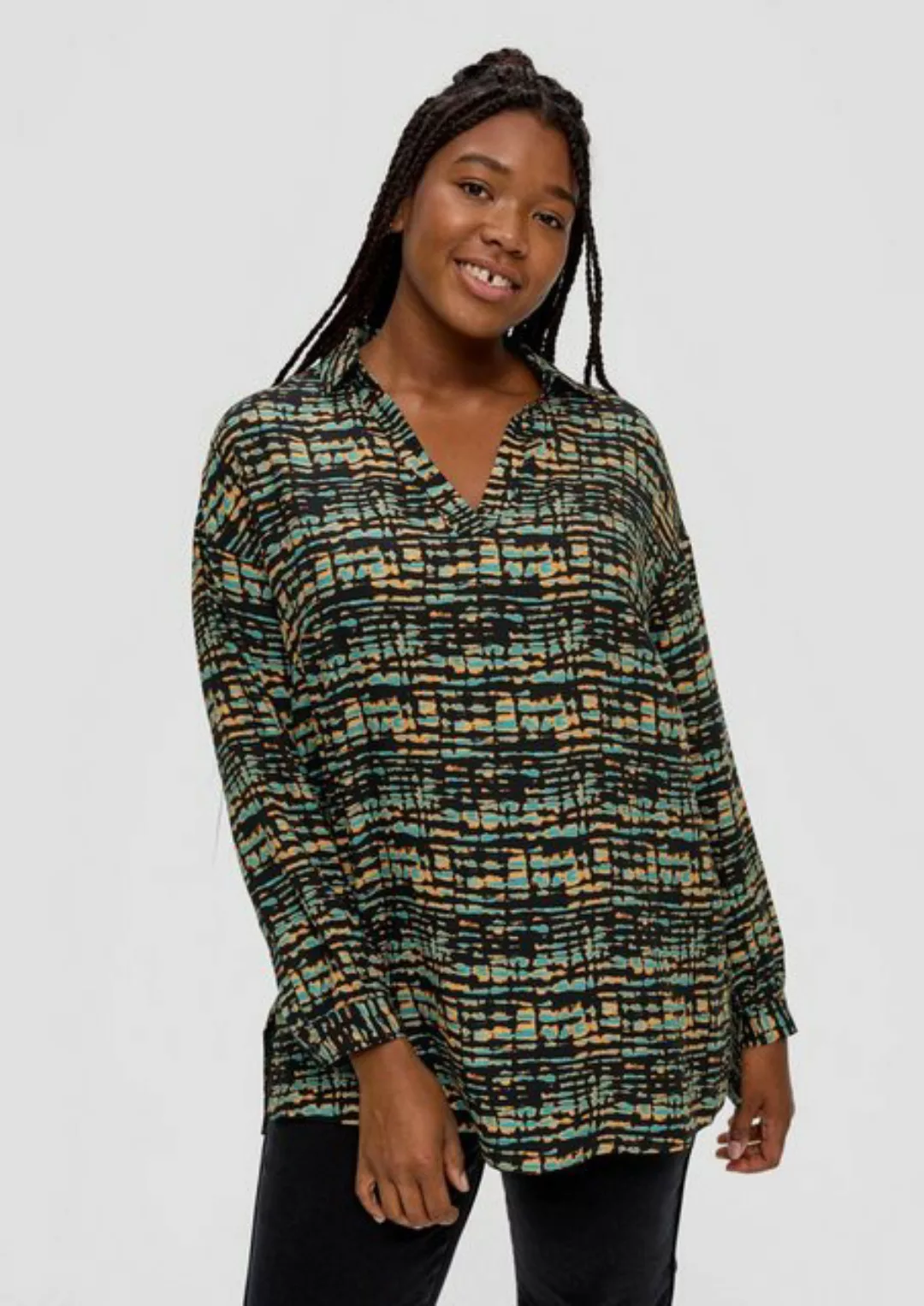 TRIANGLE Langarmbluse Bluse aus reiner Viskose günstig online kaufen