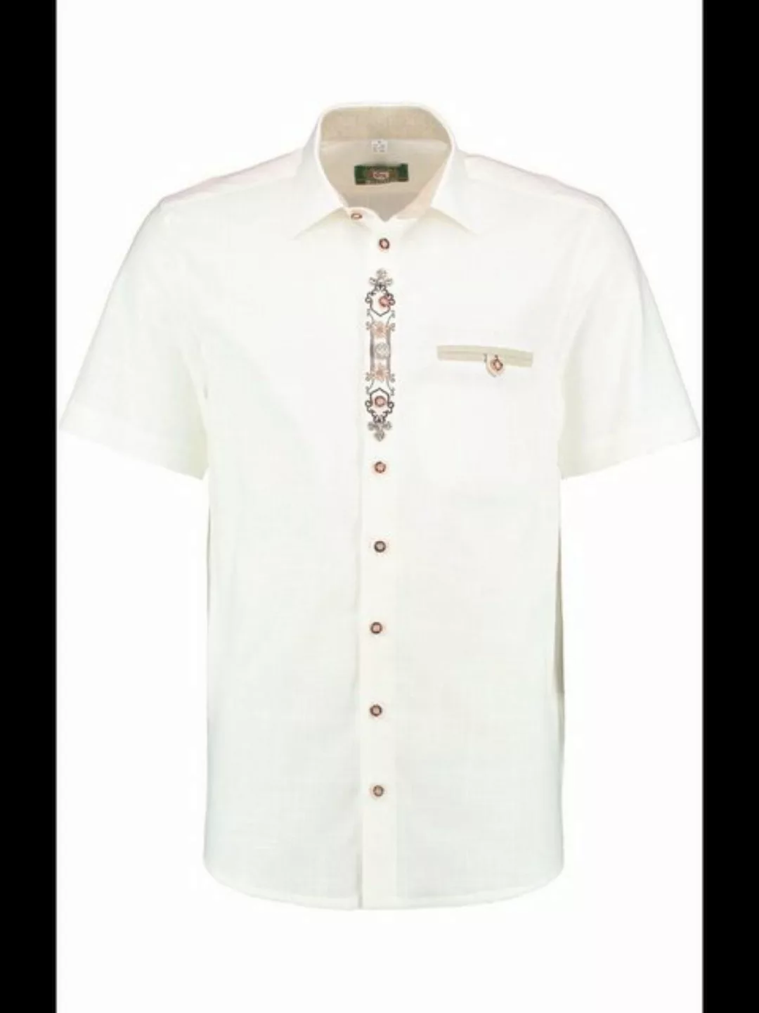 OS-Trachten Trachtenhemd Kurzarmhemd 421002-3949-1 weiß (Regular Fit) günstig online kaufen