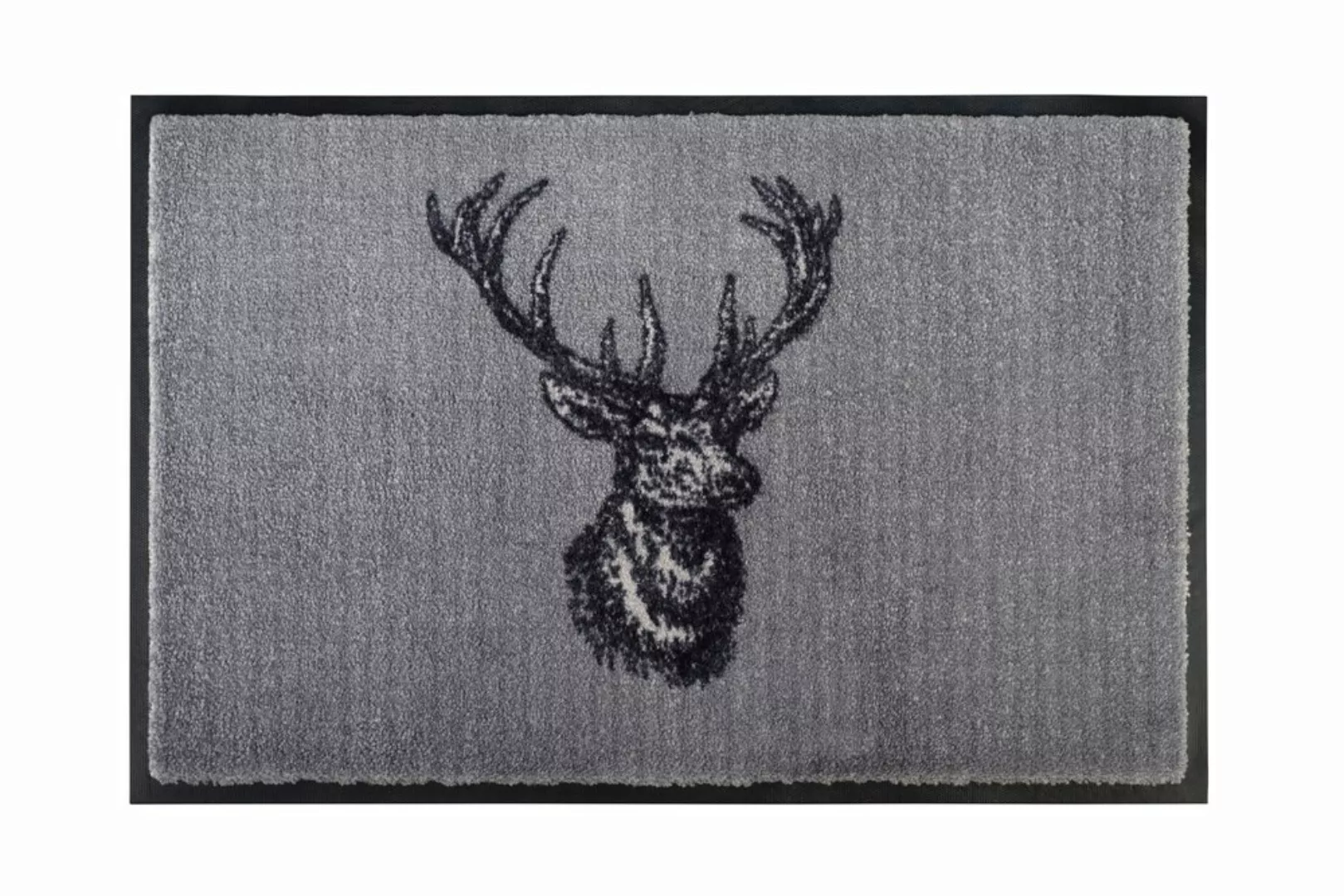 Fußmatte Hirsch grau 50x75 cm günstig online kaufen