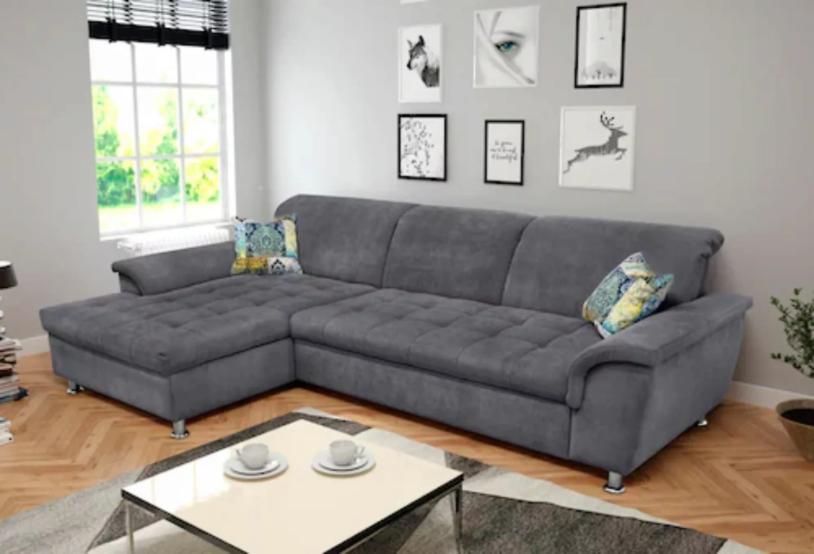 DOMO collection Ecksofa Franzi, wahlweise mit Bettfunktion, Bettkasten und günstig online kaufen