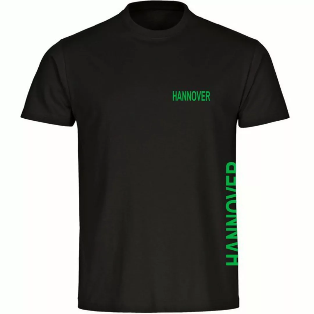 multifanshop T-Shirt Herren Hannover - Brust & Seite - Männer günstig online kaufen