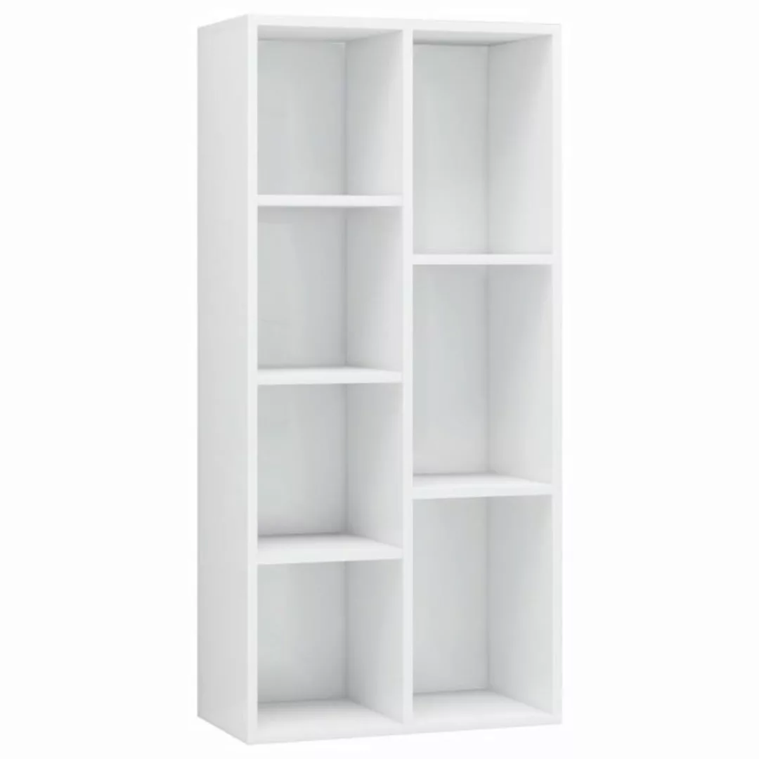 furnicato Bücherregal Hochglanz-Weiß 50x25x106 cm Holzwerkstoff, 1-tlg. günstig online kaufen