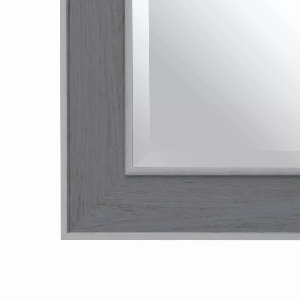 Wandspiegel 56 X 2 X 126 Cm Grau Holz Weiß günstig online kaufen