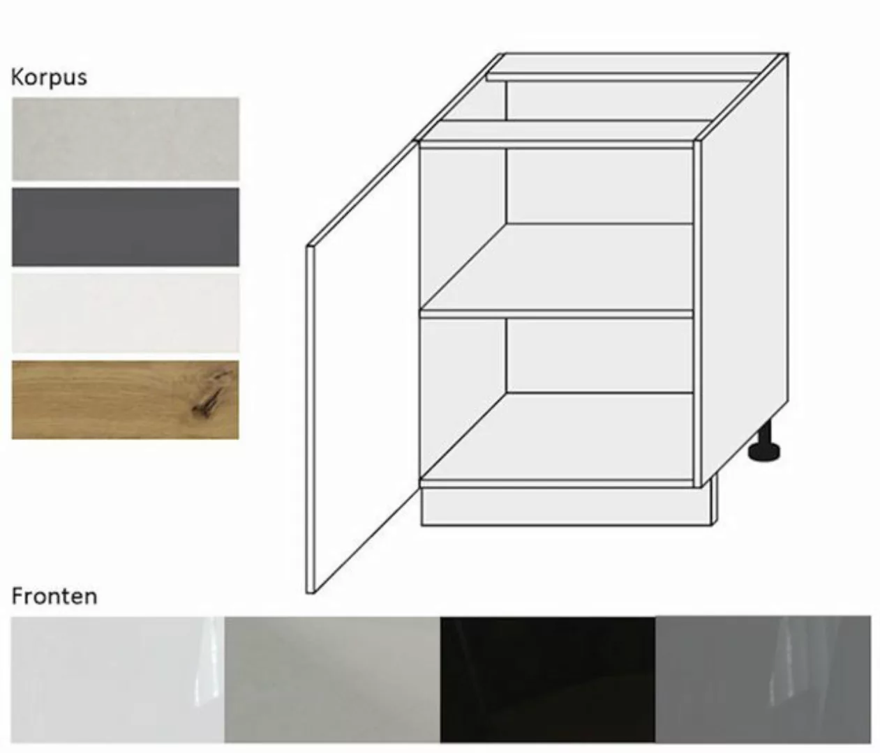 Feldmann-Wohnen Auszugsunterschrank Essen (Essen, 1-St., Schubladenuntersch günstig online kaufen