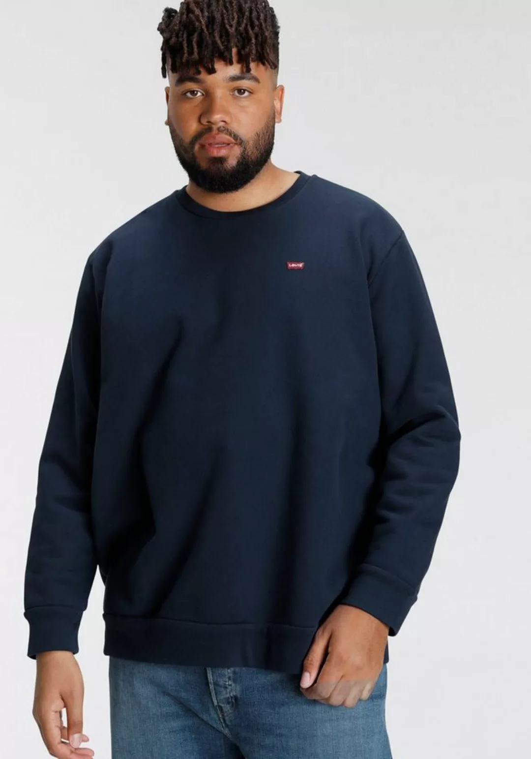 Levi's® Plus Sweatshirt BIG ORIGINAL HM CREW mit Batwing-Logobadge günstig online kaufen